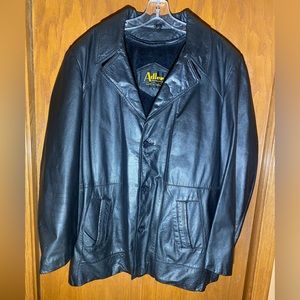 Vintage Leather Coat by Adler. Excellent Condition. Really Sharp. Size 44